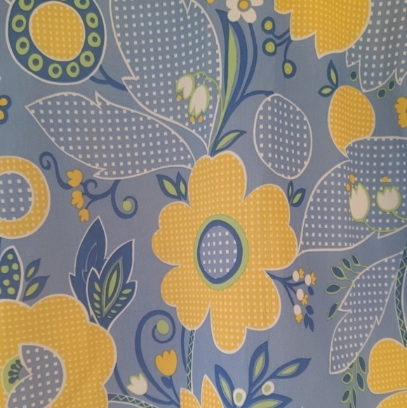 Women's Vintage Blouse Daisies Tulips Daisy 60s 70s Size Small Hippie Seventies - Picture 9 of 11